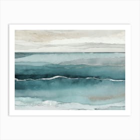 Misty Sea Horizons Art Print