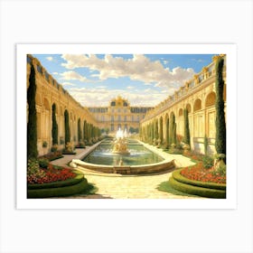 The Gardens Of Versailles Art Print