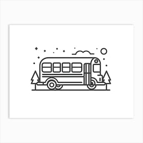 School Bus (16) Art Print