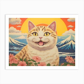 Cat In The Sun Art Print