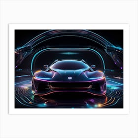 Futuristic Car 17 Art Print