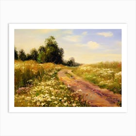 Road In The Meadow Art Print