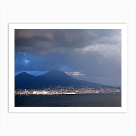 Mount Vesuvius Volcano Naples Italy Italia Italian photo photography art travel Art Print