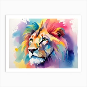 Lion Painting 37 Art Print