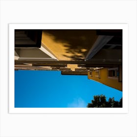 Old European Apartment Building View From Below Art Print