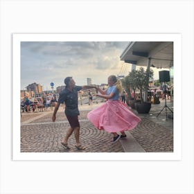 Two People Dancing Art Print