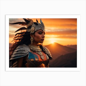 Warrior Woman Art Print