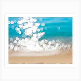 Beach Bokeh Art Print