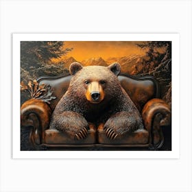 Elegant 3d Bear Stunning Striking Transformation Art Print