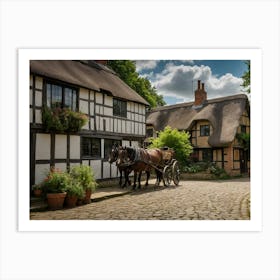 Old English Village Art Print
