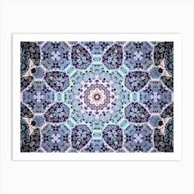 Abstract Mandala Eclipse Of The Sun 2 Art Print