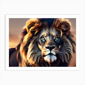 Lion Portrait 2 Art Print