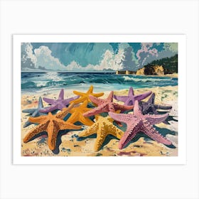 Starfish On The Beach 2 Art Print
