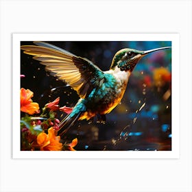 Feathered Fantasies Bird In The Air Art Print