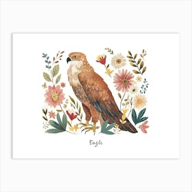 Little Floral Eagle 3 Poster Art Print