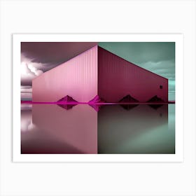 Pink Building 2 Art Print