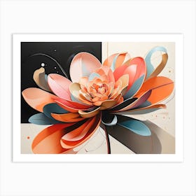 Abstract Flower Art Print