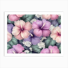 Hibiscus Wallpaper 1 Art Print