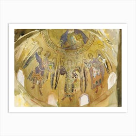 Angels, Mosaic, Palatine Chapel, Palermo, John Singer Sargent Art Print