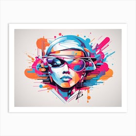 Hip Hop Girl Art Print