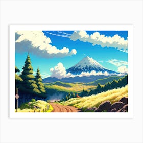 Anime Landscape Art Print