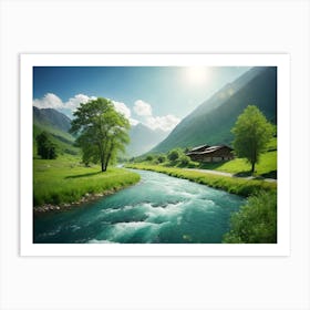 River of Serenity Art Print