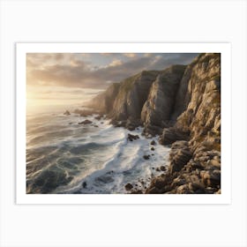 Sunset On The Cliffs Art Print