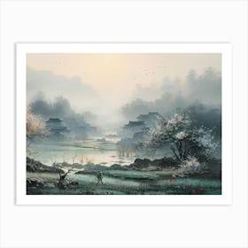 Asian Landscape Painting 10 Art Print