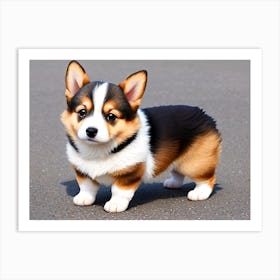 Pembrokeshire Corgi Puppy 2 Art Print