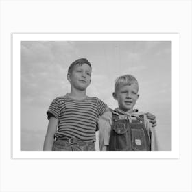 Visalia, California,Children At Mineral King Cooperative Farm By Russell Lee Art Print