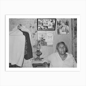 Mexican Woman In Her Home, San Antonio, Texas By Russell Lee Art Print