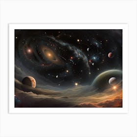 The Primary Matter That Is To Constitute The Cosmos (5th Art) Art Print