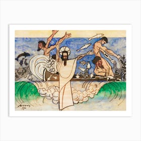 The Miraculous Catch Of Fish, Jan Toorop Art Print