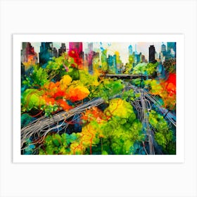 Jungle Metropolis Art Print