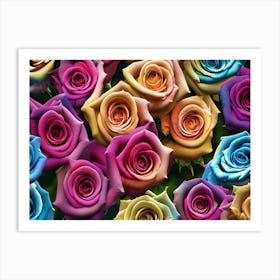 Colorful Roses 8 Art Print