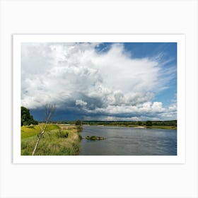 Thunderstorm over the Oder Art Print