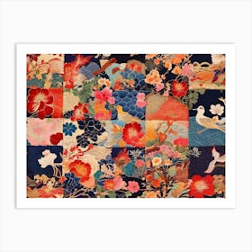 Asian Patchwork Art Print