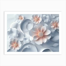 Paper Flowers 109 Art Print