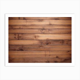 Wood Plank Wall 1 Art Print