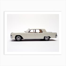 Toy Car 64 Lincoln Continental White Art Print