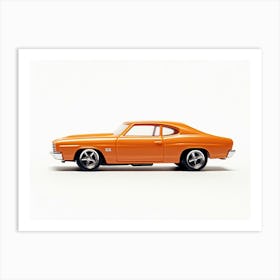 Toy Car 70 Chevelle Ss Orange Art Print