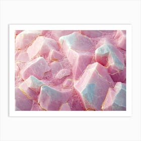 The Texture Of Light Pink Marble 5 Art Print