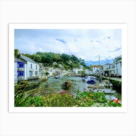 Polperro Harbour, Cornwall, Uk Art Print