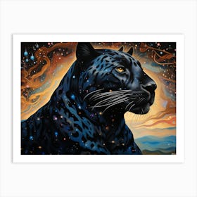 Black Jaguar 6 Art Print