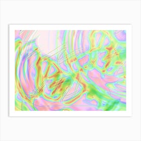 Abstract Psychedelic Painting 1 Art Print