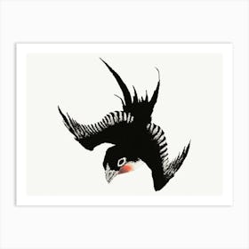 Hokusai Bird In Flight Art Print