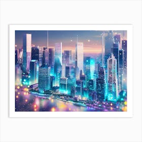 New York City Skyline 10 Art Print