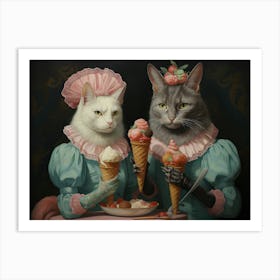 Whiskered Indulgence Art Print