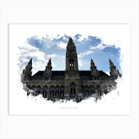 Rathaus, Vienna, Austria Art Print