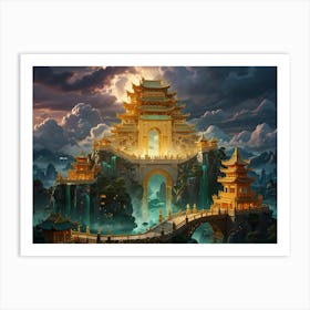 Fantasy Chinese Temple Art Print